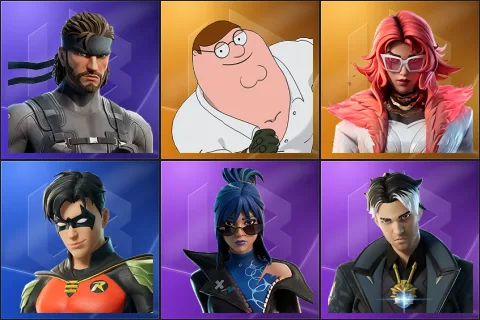 Solid Snake, Peter Griffin, Valeria, Robin, Hope, Montague