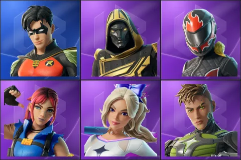 Robin, Blitz Knight, Burnoff, Explorer Emilie, Haylee Skye, Killswitch