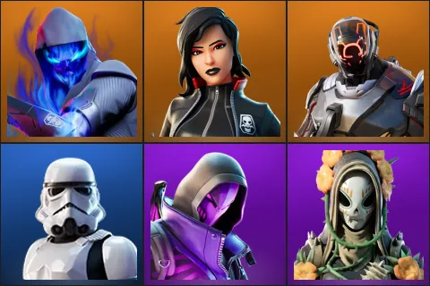 Fusion, Sorana, The Scientist, Imperial Stormtrooper, Blacklight, Catrina