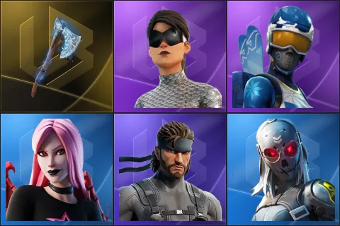 Leviathan Axe, Unchained Ramirez, Mogul Master, Haze, Solid Snake, Zadie