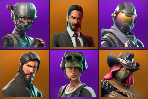 Elite Agent, John Wick, Rogue Agent, The Reaper, Trailblazer, Calamity