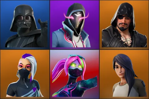 Darth Vader, Xander, Blackheart, Catalyst, Galaxia, Gear Specialist Maya