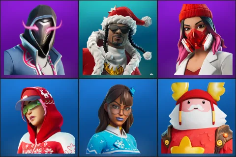 Xander, Santa Dogg, Yulejacket, Arctic Adeline, Blizzabelle, Guff Gringle