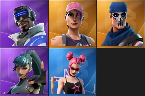 Blue Striker, Rose Team Leader, Warpaint, Captain Hypatia, Surf Witch
