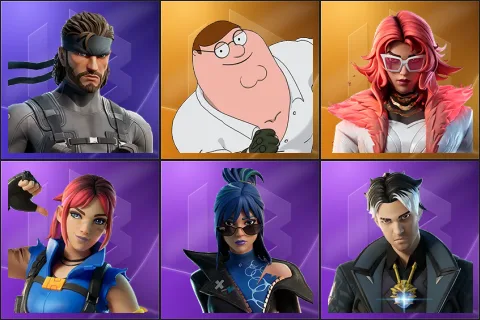 Solid Snake, Peter Griffin, Valeria, Explorer Emilie, Hope, Montague