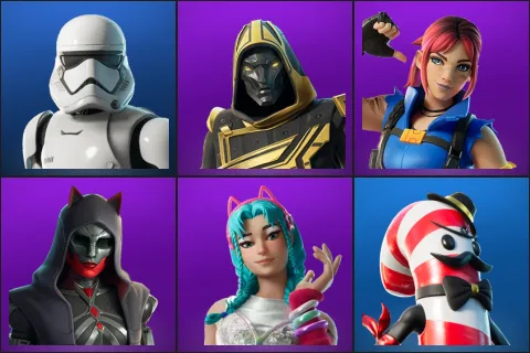 First Order Stormtrooper, Blitz Knight, Explorer Emilie, Felina, Katalina, Mr. Dappermint