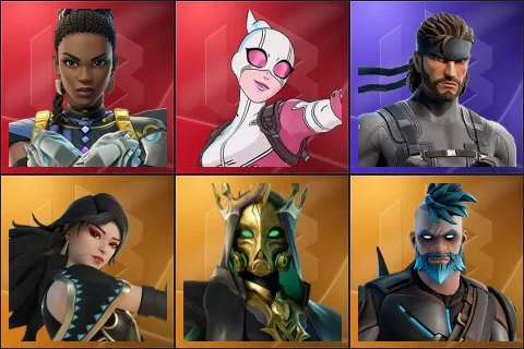 Shuri, Gwenpool, Solid Snake, Era, Hades, Omegarok