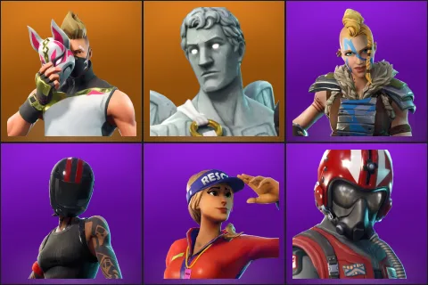 Drift, Love Ranger, Huntress, Redline, Sun Strider, Wingman