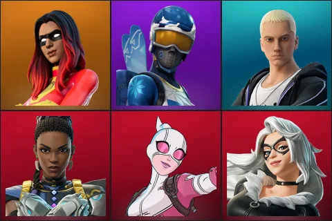 Joltara, Mogul Master, Slim Shady, Shuri, Gwenpool, Black Cat