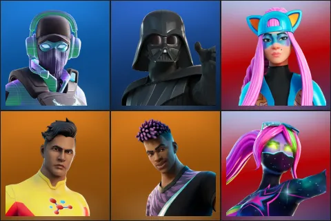 Breakpoint, Darth Vader, Alli, Blastoff, Fade, Galaxia
