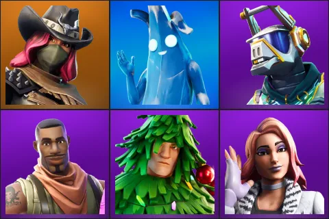 Calamity, Polar Peely, DJ Yonder, Giddy-up, Lt. Evergreen, Wilde