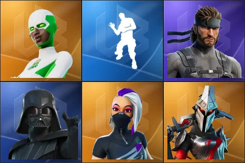 Backlash, Laugh It Up, Solid Snake, Darth Vader, Catalyst, Eternal Knight