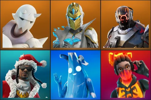 Snap, Spectra Knight, The Scientist, Santa Dogg, Polar Peely, Tectonic Komplex