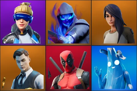 Neo Versa, Fusion, Gear Specialist Maya, Midas, Deadpool, Polar Peely