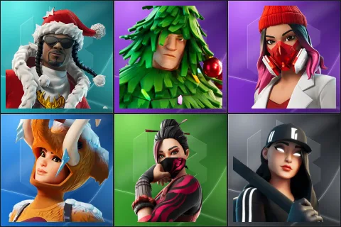 Santa Dogg, Lt. Evergreen, Yulejacket, Wooly Warrior, Red Jade, Ruby Shadows