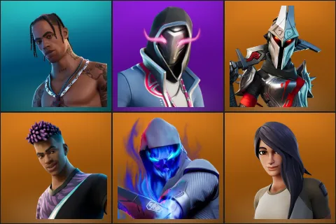 Travis Scott, Xander, Eternal Knight, Fade, Fusion, Gear Specialist Maya