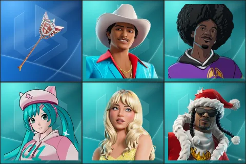 The Axe of Champions 2.0, Die With A Smile Bruno, LBC '93 Dogg, Neko Hatsune Miku, Sabrina Carpenter, Santa Dogg