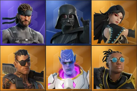 Solid Snake, Darth Vader, Era, Joey, Kymera, Malik