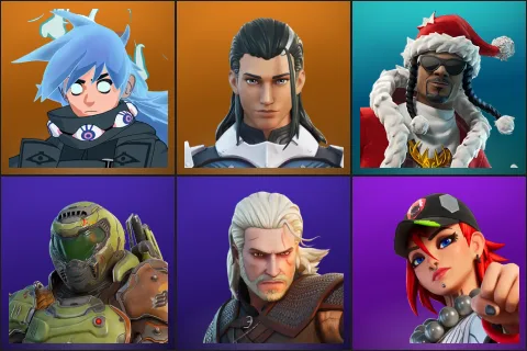 Nezumi, The Ageless, Santa Dogg, Doom Slayer, Geralt of Rivia, Dusty