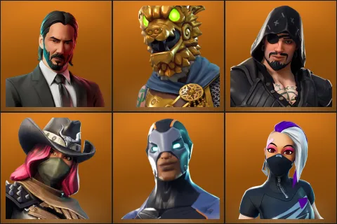 John Wick, Battle Hound, Blackheart, Calamity, Carbide, Catalyst