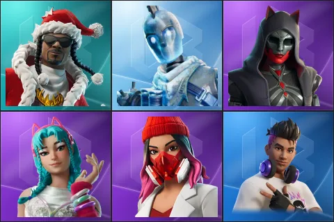 Santa Dogg, Glacial Dummy, Felina, Katalina, Yulejacket, Chord Kahele