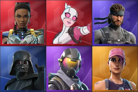 Shuri, Gwenpool, Solid Snake, Darth Vader, Rogue Agent, Rose Team Leader