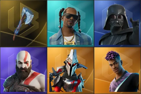 Leviathan Axe, Snoop Dogg, Darth Vader, Kratos, Eternal Knight, Fade