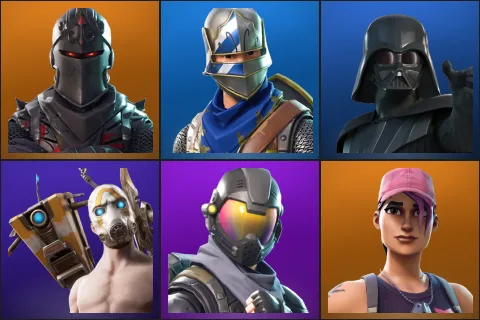 Black Knight, Blue Squire, Darth Vader, Psycho Bandit, Rogue Agent, Rose Team Leader