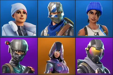 Blizzard Bomber, Blue Squire, Blue Team Leader, Elite Agent, Glow, Rogue Agent