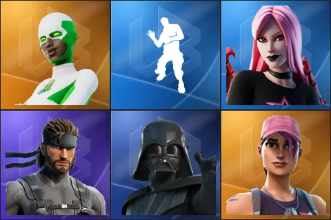 Backlash, Laugh It Up, Haze, Solid Snake, Darth Vader, Rose Team Leader