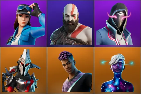 Cloud Striker, Kratos, Xander, Eternal Knight, Fade, Galaxy Scout