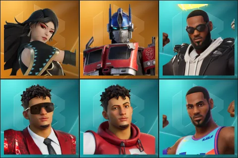 Era, Optimus Prime, LeBron James, Mahomes Saucy Style, Patrick Mahomes, Tune Squad LeBron