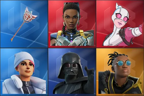 The Axe of Champions 2.0, Shuri, Gwenpool, Blizzard Bomber, Darth Vader, Malik