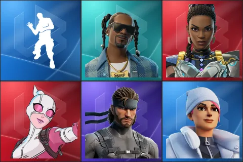 Laugh It Up, Snoop Dogg, Shuri, Gwenpool, Solid Snake, Blizzard Bomber