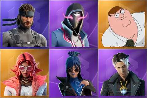Solid Snake, Xander, Peter Griffin, Valeria, Hope, Montague