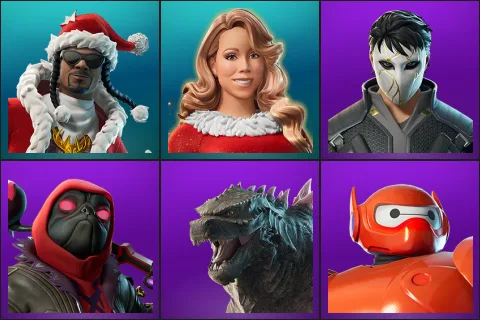 Santa Dogg, Santa Suit Mariah, Daigo, Dark Doggo, Godzilla Evolved, Hero Baymax