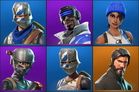 Blue Squire, Blue Striker, Blue Team Leader, Elite Agent, Royale Knight, The Reaper