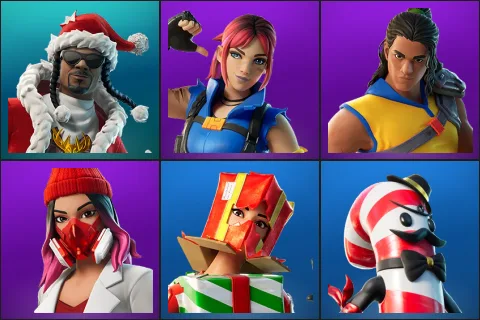Santa Dogg, Explorer Emilie, Trailblazer Tai, Yulejacket, Holiday Boxy, Mr. Dappermint