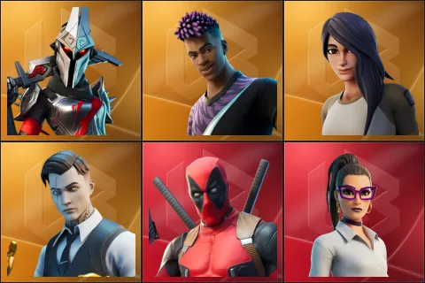 Eternal Knight, Fade, Gear Specialist Maya, Midas, Deadpool, Jennifer Walters
