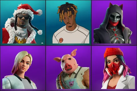 Santa Dogg, Slayer Juice WRLD, Felina, Jackie, Pig the Butcher, Yulejacket