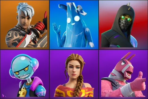 Ronin, Polar Peely, Aftermath, Gumbo, Haven, Lt. John Llama