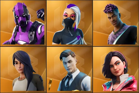 Dark Vertex, Catalyst, Fade, Gear Specialist Maya, Midas, Rox