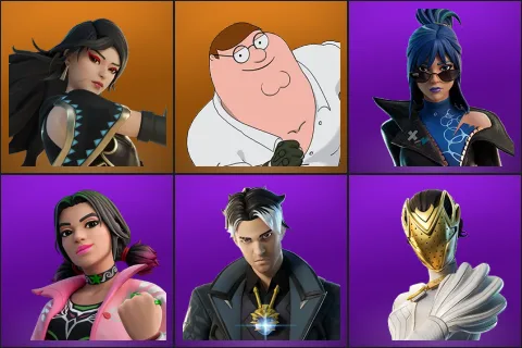 Era, Peter Griffin, Hope, Mariposa, Montague, Nisha