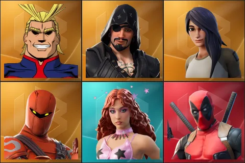 All Might, Blackheart, Gear Specialist Maya, Hybrid, Chappell Roan, Deadpool