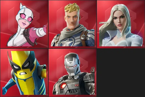 Gwenpool, Captain Jones, Emma Frost, Peelverine, War Machine