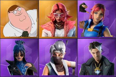 Peter Griffin, Valeria, Explorer Emilie, Hope, Kuno, Montague