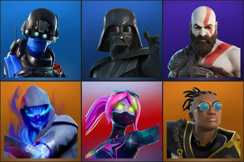 Carbon Commando, Darth Vader, Kratos, Fusion, Galaxia, Malik