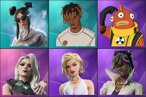 Platinum Billie Eilish, Slayer Juice WRLD, Blinky Fishstick, Carletta, Cat Holloway, Danica