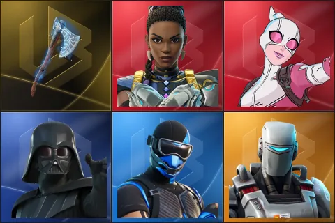 Leviathan Axe, Shuri, Gwenpool, Darth Vader, Fixer, A.I.M.
