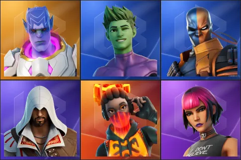 Kymera, Beast Boy, Deathstroke Zero, Ezio Auditore, Tectonic Komplex, Sunny